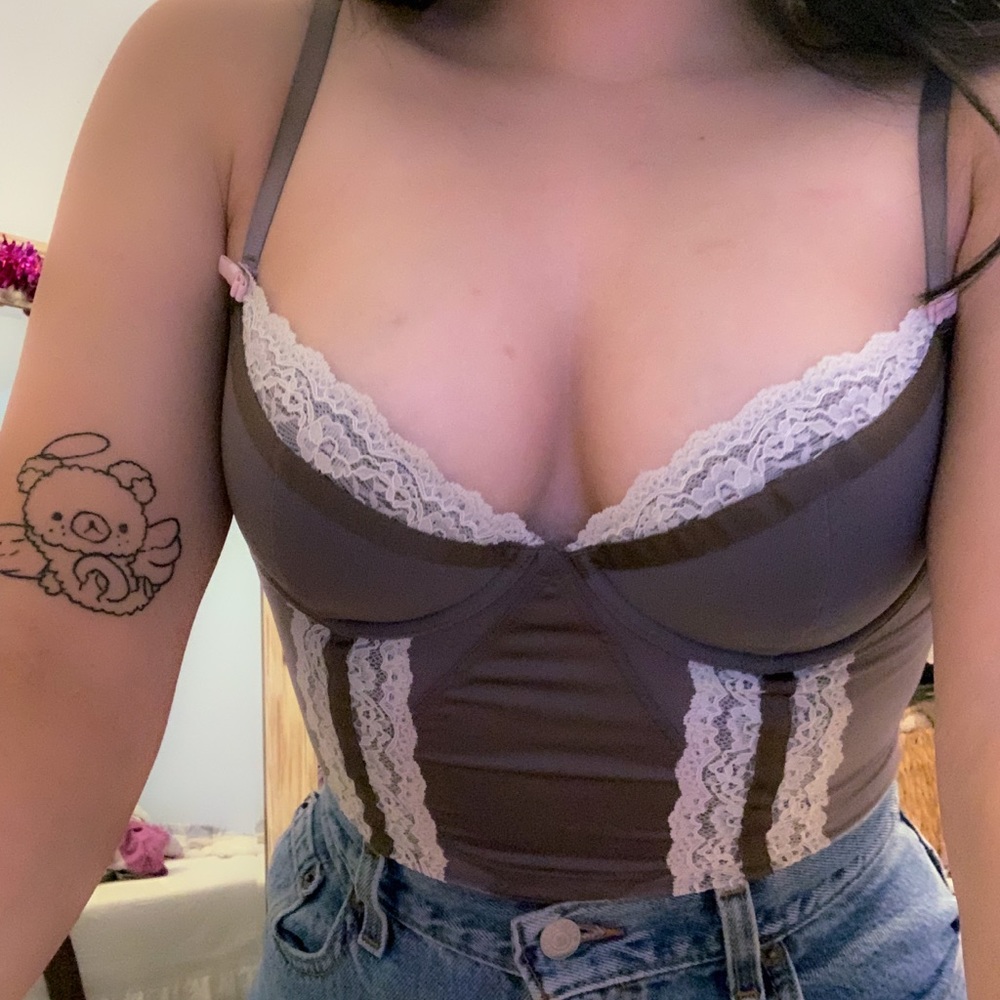 Victoria’s Secret lined bra camise bustier top